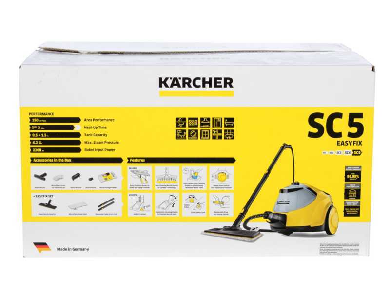 Karcher SC 5 EasyFix IRON PLUG - Pulitore a vapore - serbatoio d'acqua ricaricabile - 2200 watt