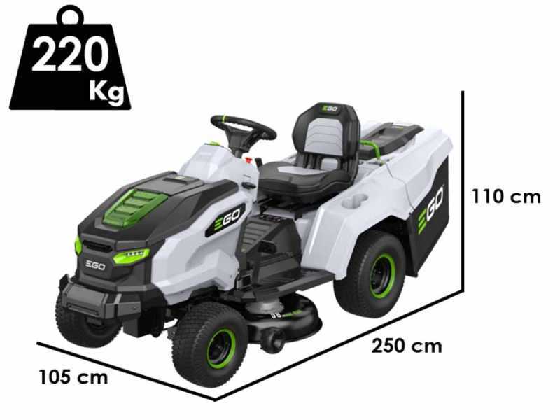 EGO TR 3801 E - B - Trattorino tagliaerba a batteria con cesto - 56V/40Ah