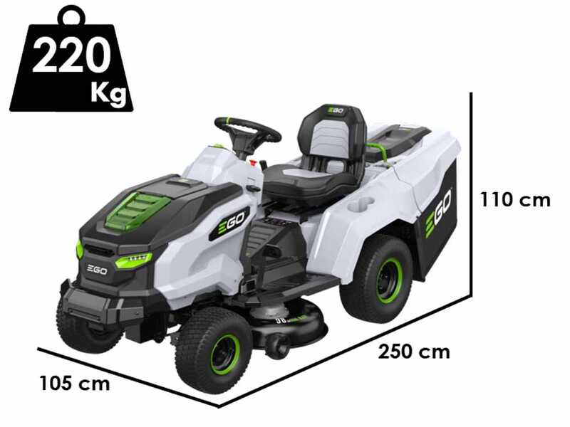 PROMO EGO TR 3801 E - B - Trattorino tagliaerba a batteria con cesto - 56V/40Ah