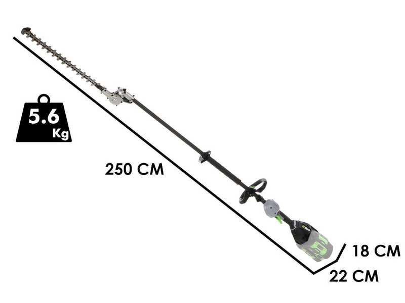 PROMO EGO Professional-X HTX 5300 PA - Tagliasiepi su asta di prolunga a batteria - 56V - lama da 53cm - SENZA BATTERIE E CARICABATTERIE