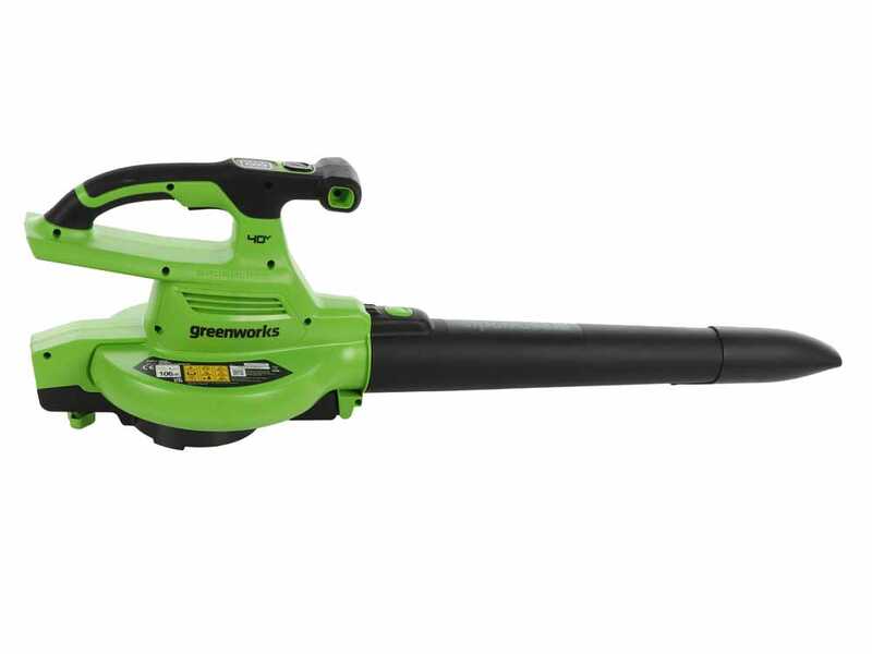 Greenworks GD40BVII - Soffiatore aspiratore a batteria - SENZA BATTERIA E CARICABATTERIE