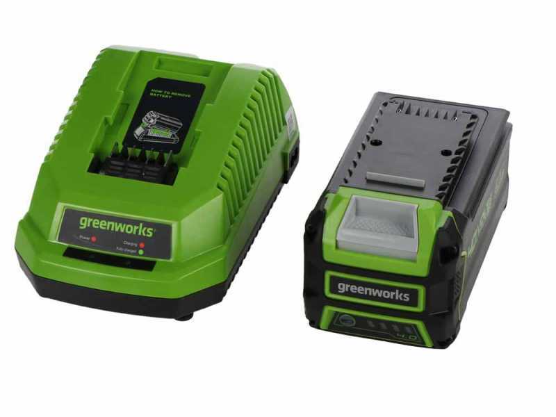 Greenworks GD40BVII - Soffiatore - Aspiratore a batteria - SENZA BATTERIA E CARICABATTERIE