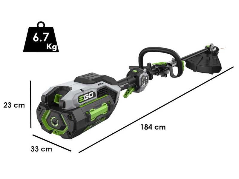EGO MHBC 1204 E - Decespugliatore a batteria - 56V 2x5Ah
