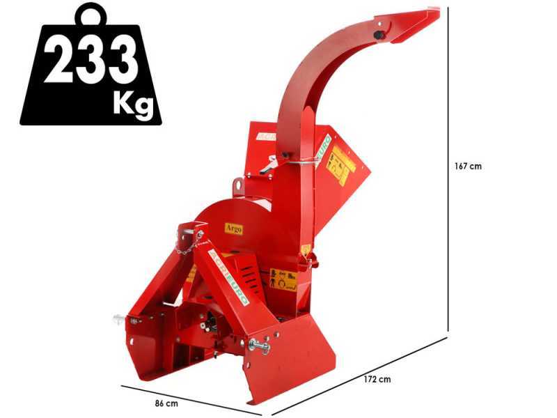 Biotrituratore a trattore Argo 3P - Diametro di taglio 100 mm