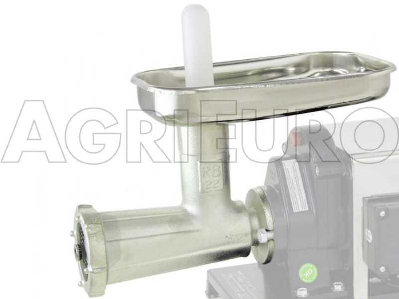 Accessorio tritacarne N.22 Reber con piatto INOX