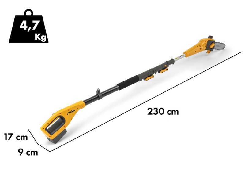 Stiga MT 100e Kit - Potatore/Tagliasiepi su asta di prolunga - 20V/4Ah