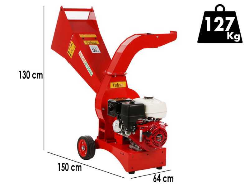 Biotrituratore a scoppio Vulcan - Motore Honda GX 390