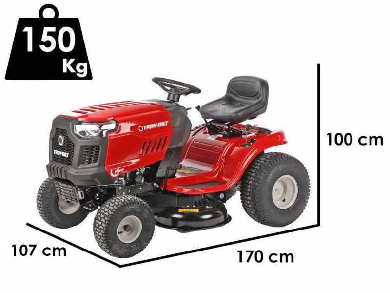Troy-Bilt Pony 92T-S SELECT - Trattorino tagliaerba - con scarico laterale - Motore da 382cc - Avviamento elettrico