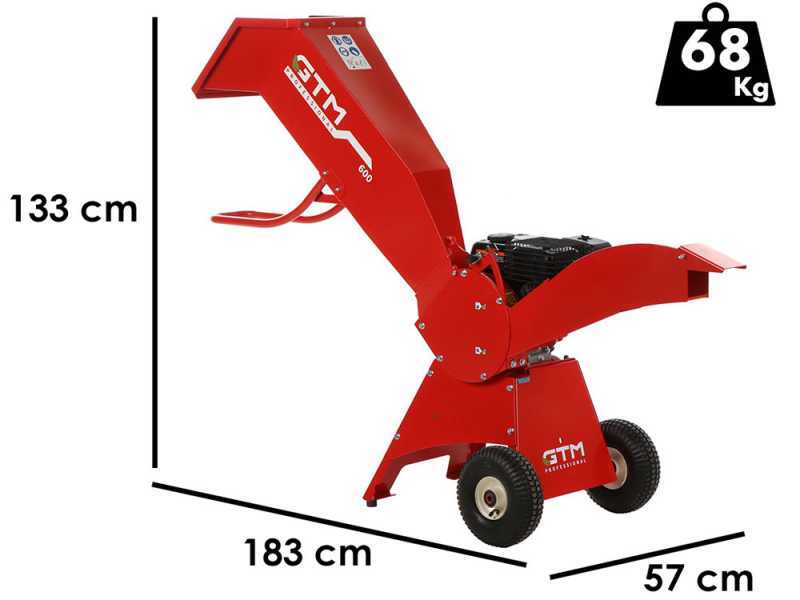 GTM GTS 600 G  - Biotrituratore a scoppio - Motore Loncin G200F