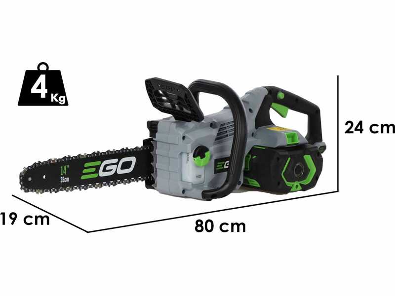 EGO CS1410E -  Motosega a batteria 56V 2.5Ah - Lama da 35cm - Tagliasiepi + Borsa porta motosega in omaggio!