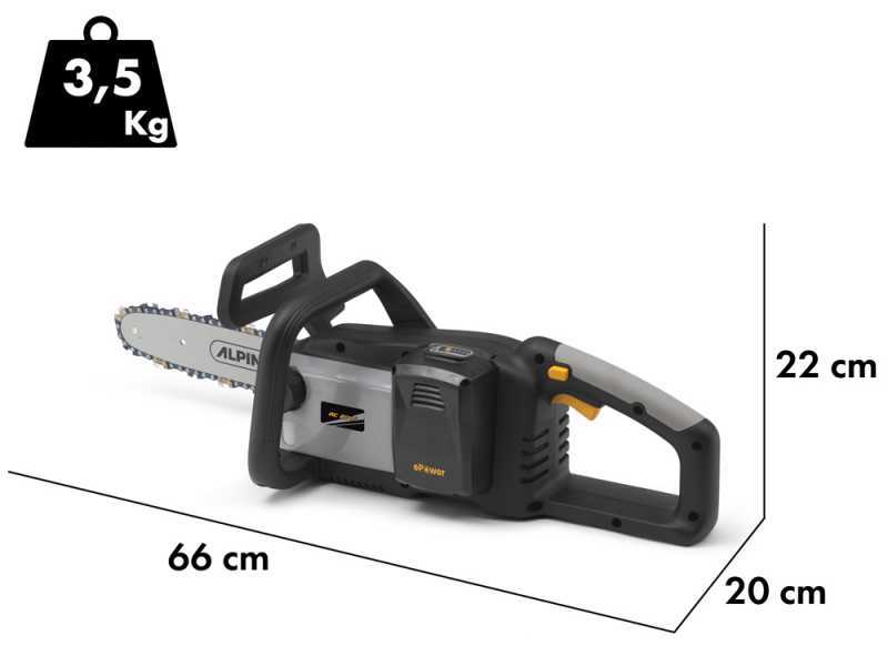 Alpina AC 20 Li Kit - Elettrosega a batteria 20V 4Ah - Lama da 25cm