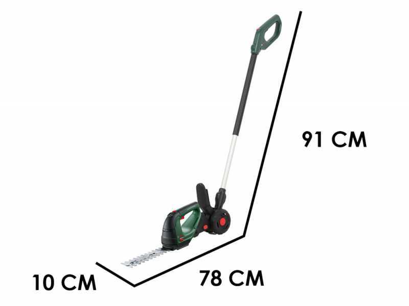 Bosch AdvancedShear18V - Forbice tagliaerba a batteria con asta - Tagliasiepi - 18V 2Ah