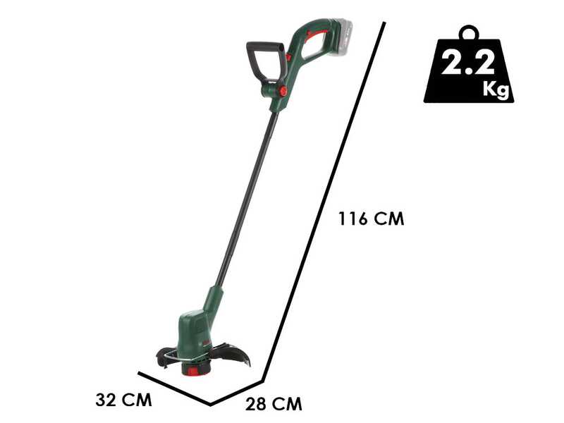 Bosch EasyGrassCut 18V-230 - Tagliabordi - 18V 2,5Ah + in omaggio 1 batteria 18V 2.5Ah e caricatore AL 18V-20