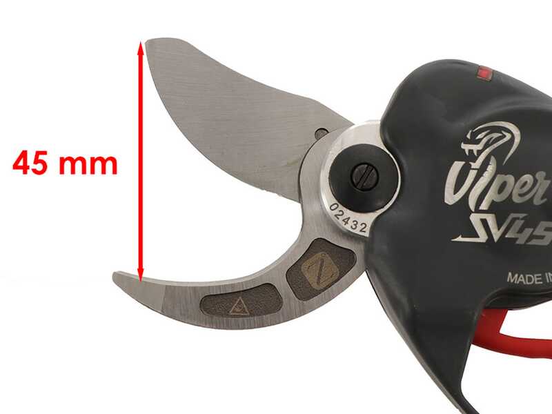 Zanon Viper SV 45 - Forbice elettrica da potatura - 50.4V 3.2Ah - Diametro di taglio 45mm