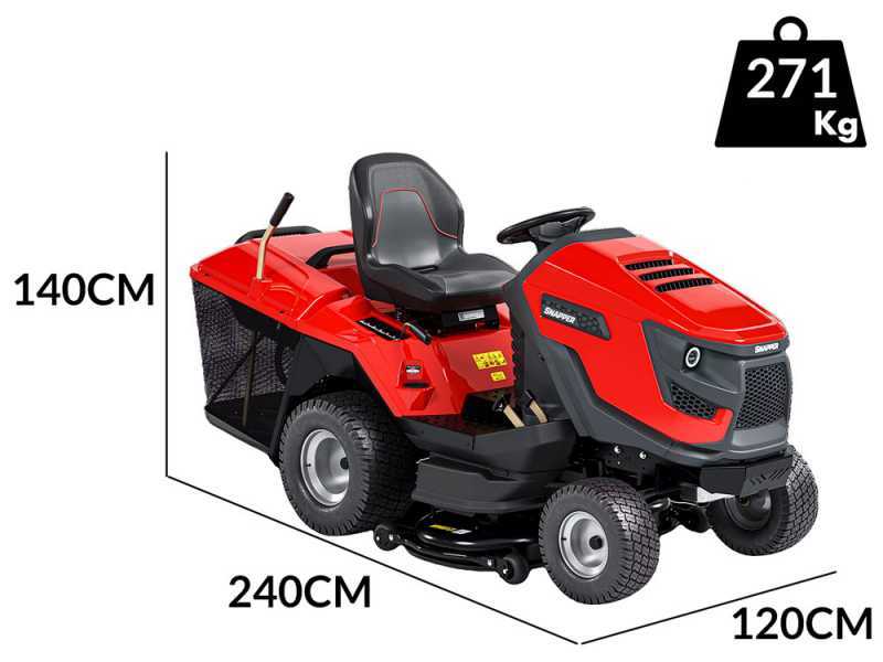 Snapper RTX102 - Trattorino tagliaerba - Briggs&amp;Stratton 724cc - Cesto di raccolta- mulching