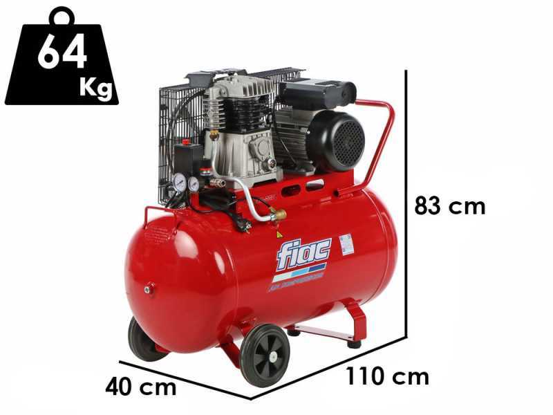 FIAC AB 100/360 M - Compressore aria elettrico monofase a cinghia - Motore 3 HP - 100 lt