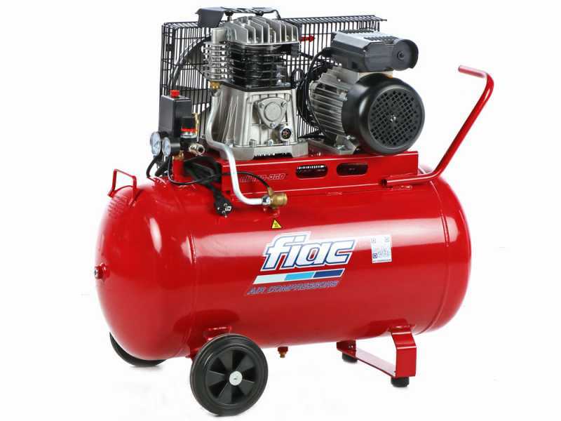 FIAC AB 100/360 M - Compressore aria elettrico monofase a cinghia - Motore 3 HP - 100 lt