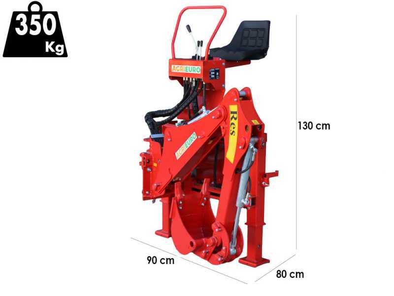 Retroescavatore per trattore RES15 con spostamento laterale