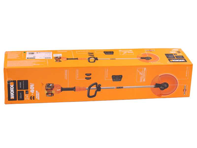 Worx WG183E - Decespugliatore a batteria - 40V - 2x20/2Ah