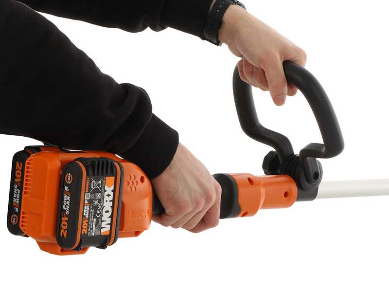 Worx WG183E - Decespugliatore a batteria 40V 2x20/2Ah + in omaggio 2x20/2Ah