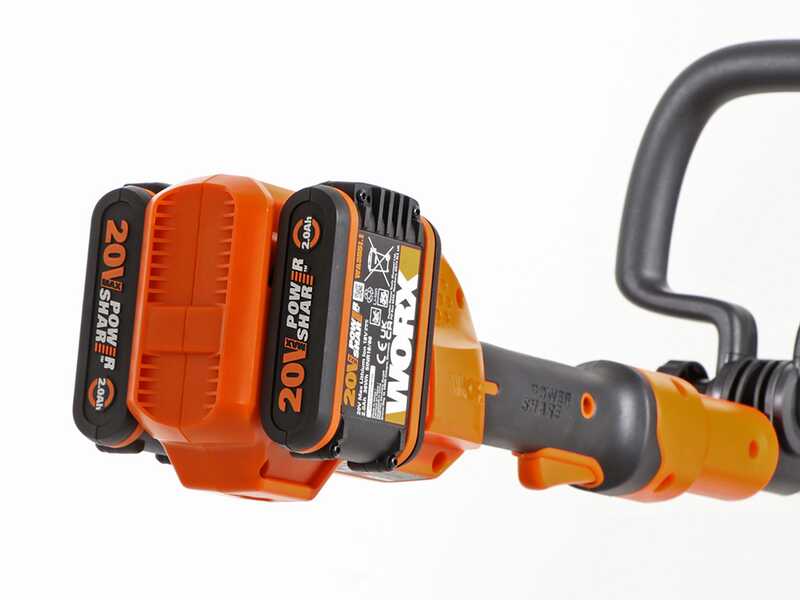 Worx WG183E - Decespugliatore a batteria 40V 2x20/2Ah + in omaggio 2x20/2Ah