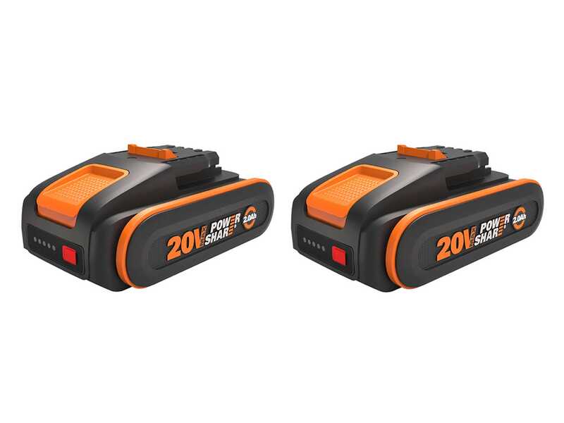 Worx WG183E - Decespugliatore a batteria 40V 2x20/2Ah + in omaggio 2x20/2Ah