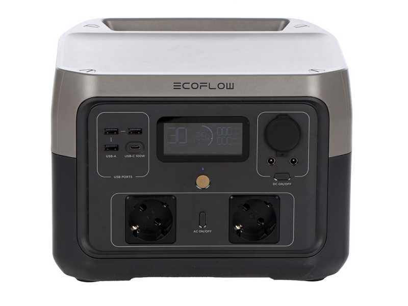 EcoFlow River 2 MAX - Batteria PowerStation Portatile - 500W - 512Wh/25.6V
