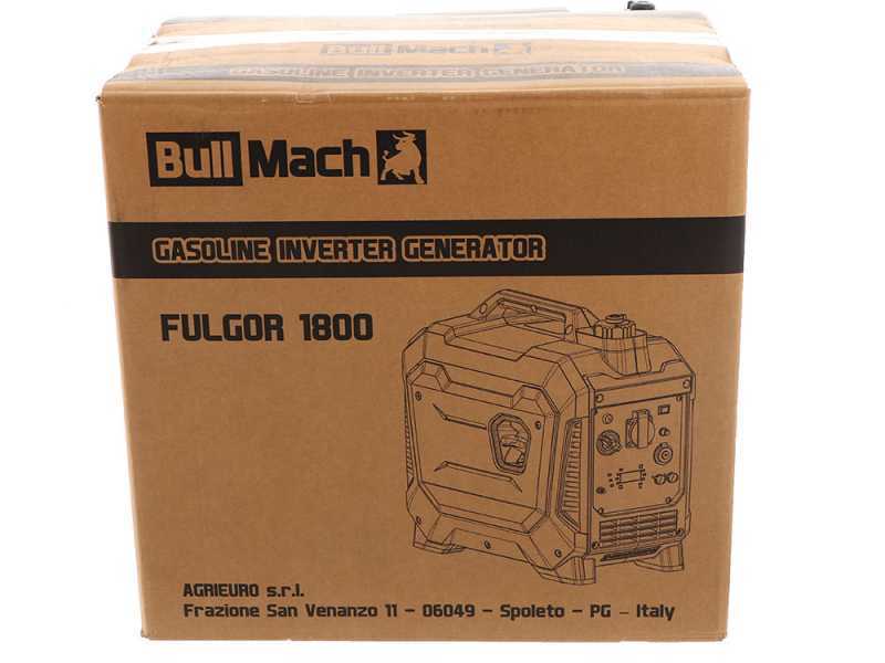 BullMach Fulgor 1800 - Generatore di corrente ad inverter 2 kW - Continua 1,8 kW monofase