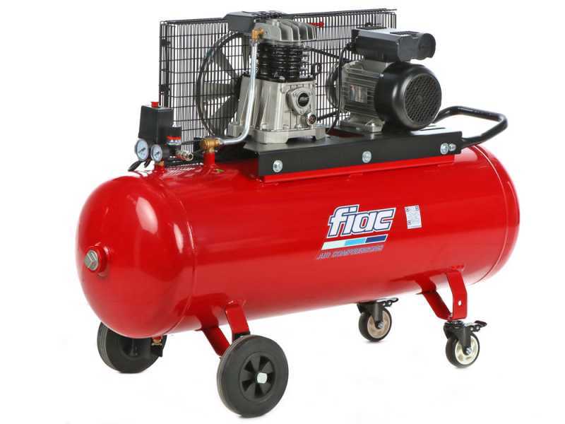 FIAC AB 150/348 - Compressore aria elettrico monofase a cinghia - Motore 3 HP - 150 lt