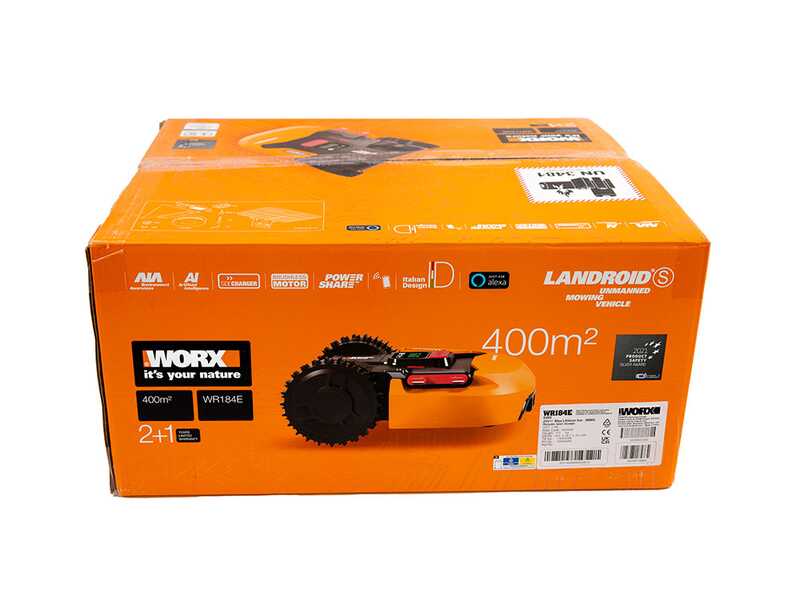 PROMO Worx Landroid S400 WR184E - Robot tagliaerba con perimetro - 400m2