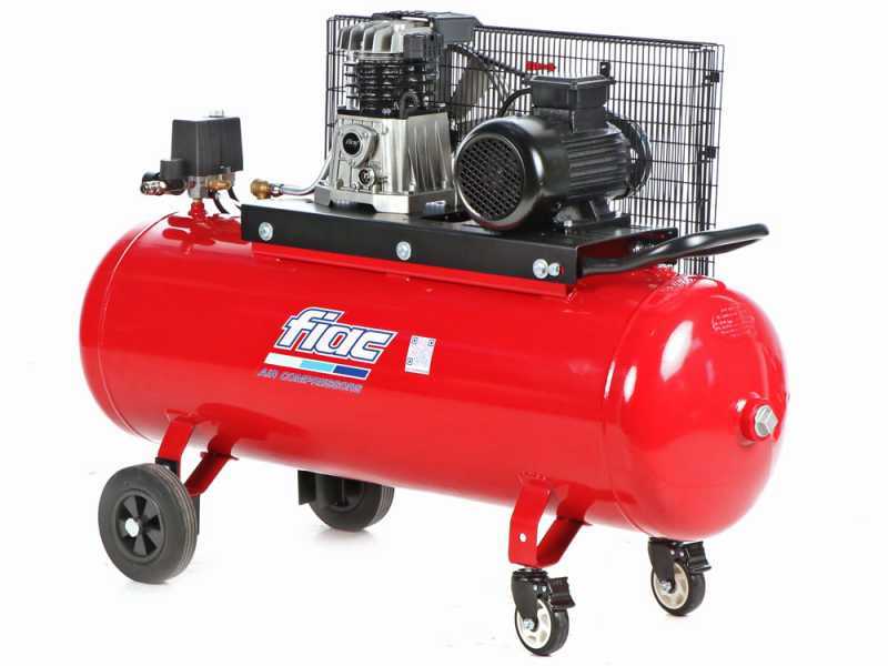 FIAC AB 150/348 - Compressore aria elettrico trifase a cinghia - Motore 3 HP - 150 lt