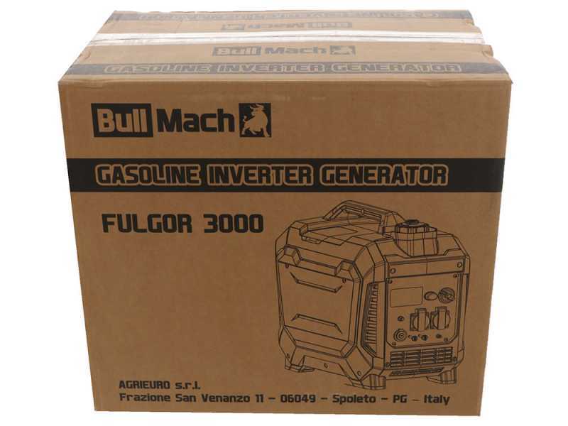 BullMach Fulgor 3000 - Generatore di corrente ad inverter 3,3 kW - Continua 3 kW monofase