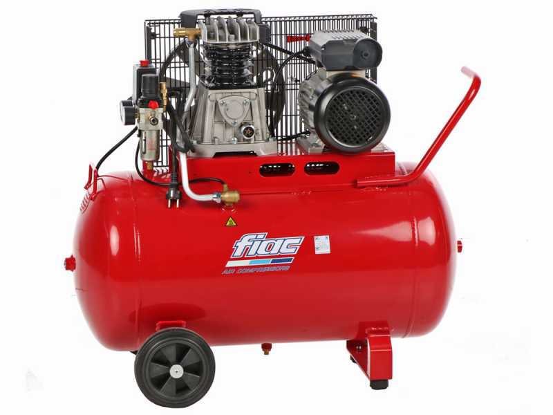 FIAC AB 100/268 - Compressore aria elettrico monofase a cinghia - Motore 2 HP - 100 lt