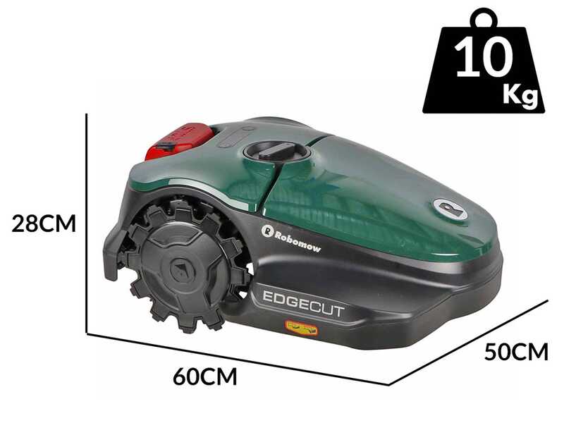 Robomow RKS 800 - Robot rasaerba con perimetro - Con batteria al litio 18,5V 2,5Ah