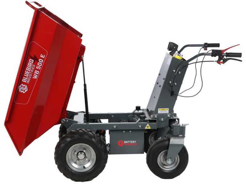 Blue Bird WB 500E - Carriola a batteria 48V 32Ah con cassone dumper
