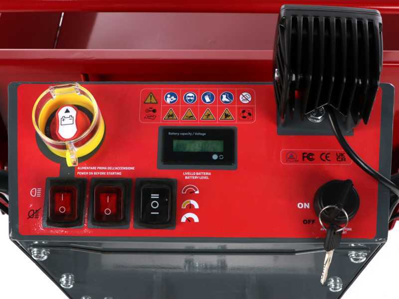 Blue Bird WB 500E - Carriola a batteria 48V 32Ah con cassone dumper