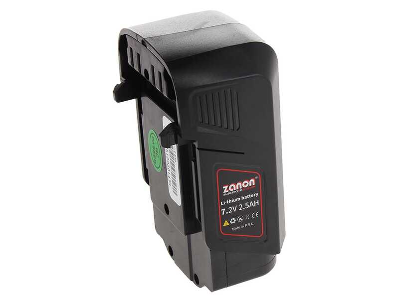 Zanon ZM 22 - Forbice elettrica da potatura - 7,2V 2,5Ah - Diametro di taglio 22mm