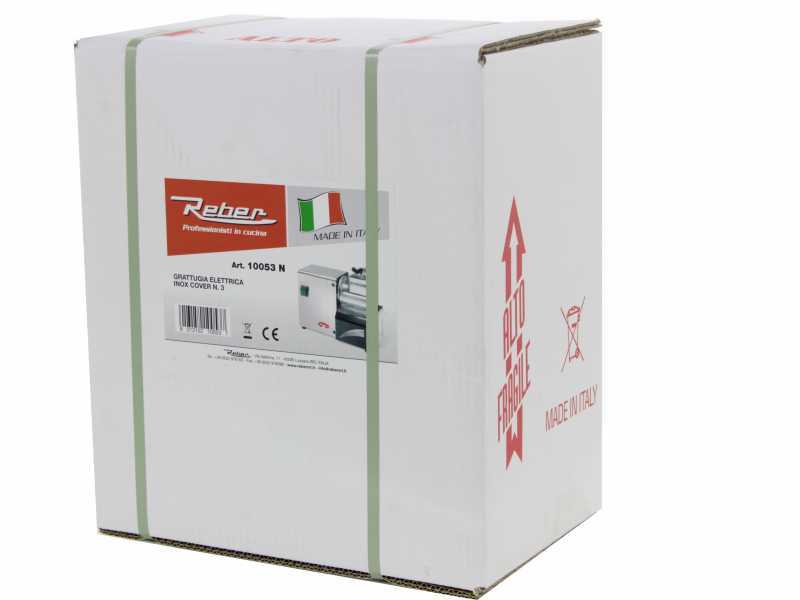Reber 10053N N.3 INOX - Grattugia elettrica - In alluminio e acciaio - 200W