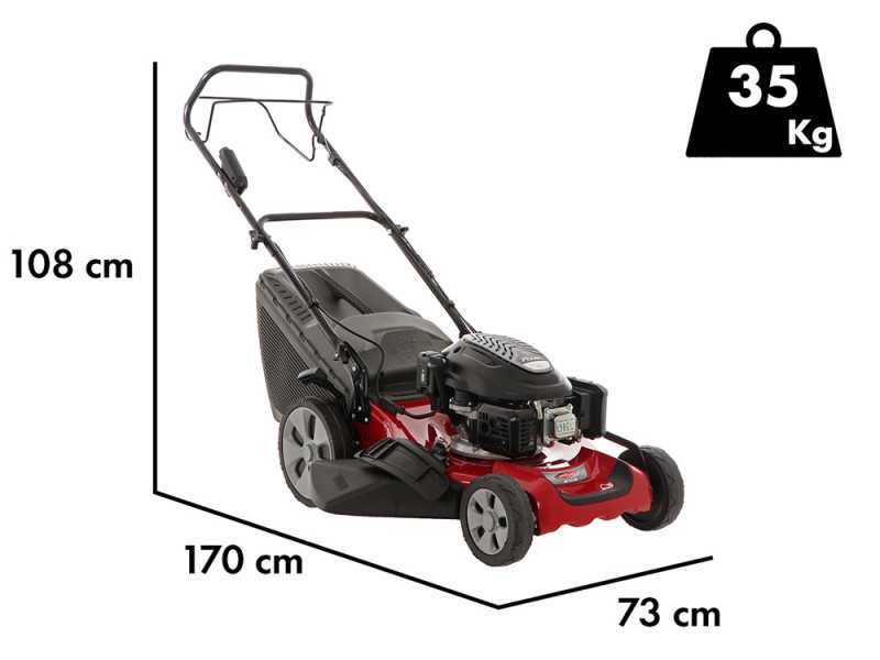 Castelgarden XC 53 SE - Tagliaerba a scoppio trazionato - 4 in 1 - Motore da 166 cc