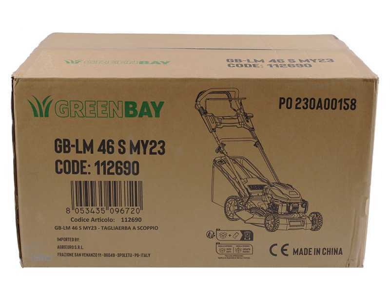 GreenBay GB-LM 46 S - Tagliaerba trazionato - 4 in 1 -  Motore a scoppio da 170cc