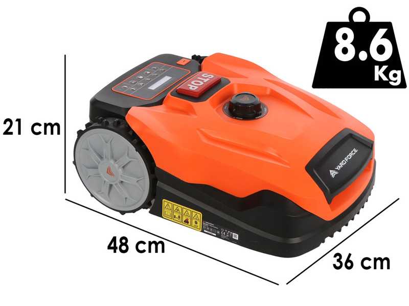 Yard Force XPower 800 - Robot rasaerba - Gestione tramite App - Bluetooth integrato