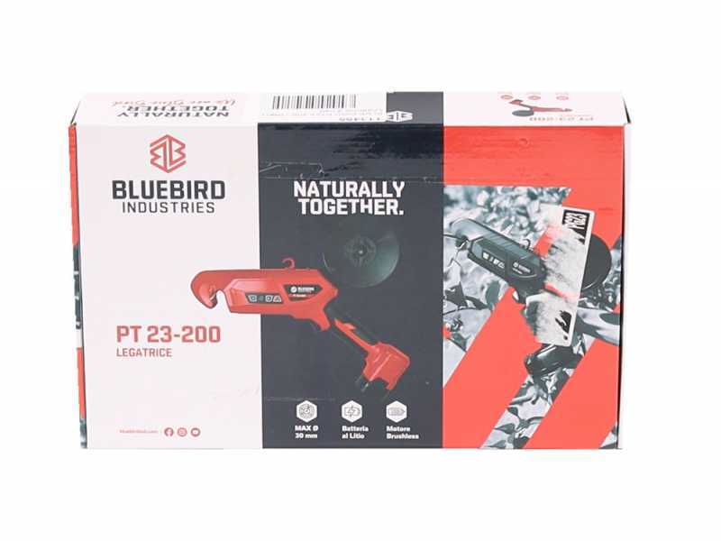 BLUE BIRD PT23-200 - Legatrice per vigneto elettrica a batteria - 2 Batterie da 14,4 V - 2,5 Ah