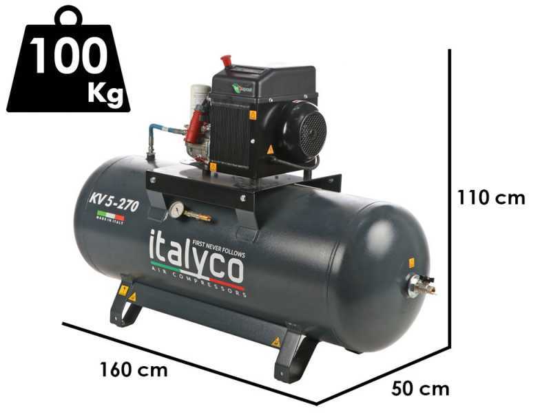 Italyco KV 5/270 - Compressore rotativo a vite - Pressione max 10 bar