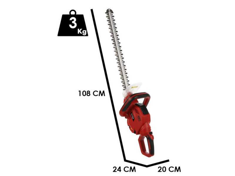 Blue Bird HTB 40 - Tagliasiepi elettrico a batteria 40V/2.5Ah - Lama da 54cm