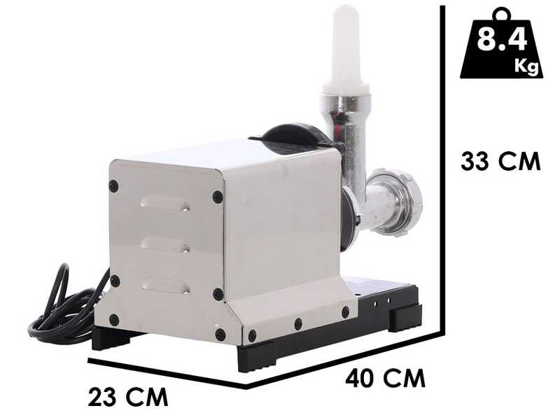 Torchio Pasta Reber 9040N INOX - Motore elettrico ad induzione professionale 450W