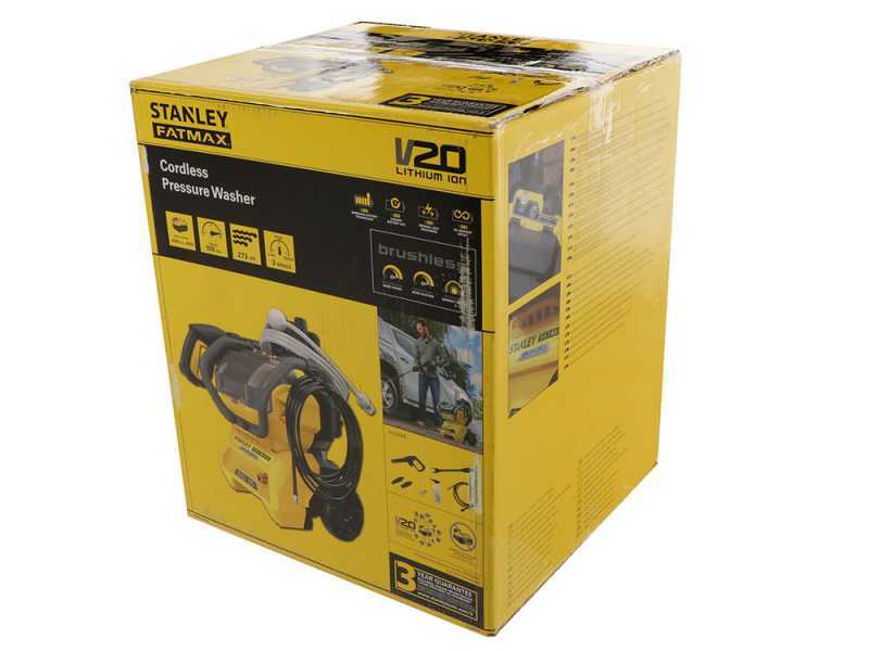 Stanley SFMCPW1500B-XJ - Idropulitrice a batteria - 100 bar - 2x 18V 4Ah