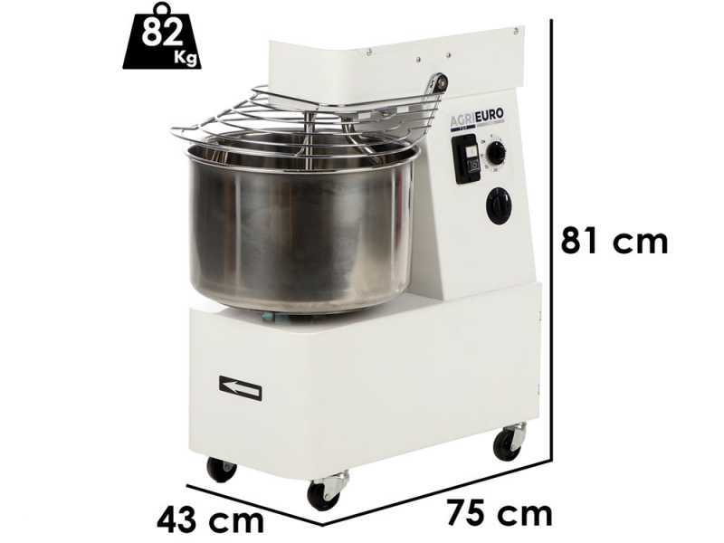 Impastatrice a spirale Mixer 3000 T-2G - Da 24 Kg trifase 2 velocit&agrave;
