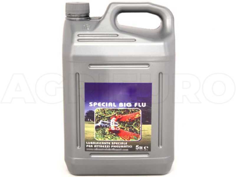 Flacone 5 lt. - olio lubrificante per attrezzature pneumatiche BIG FLU