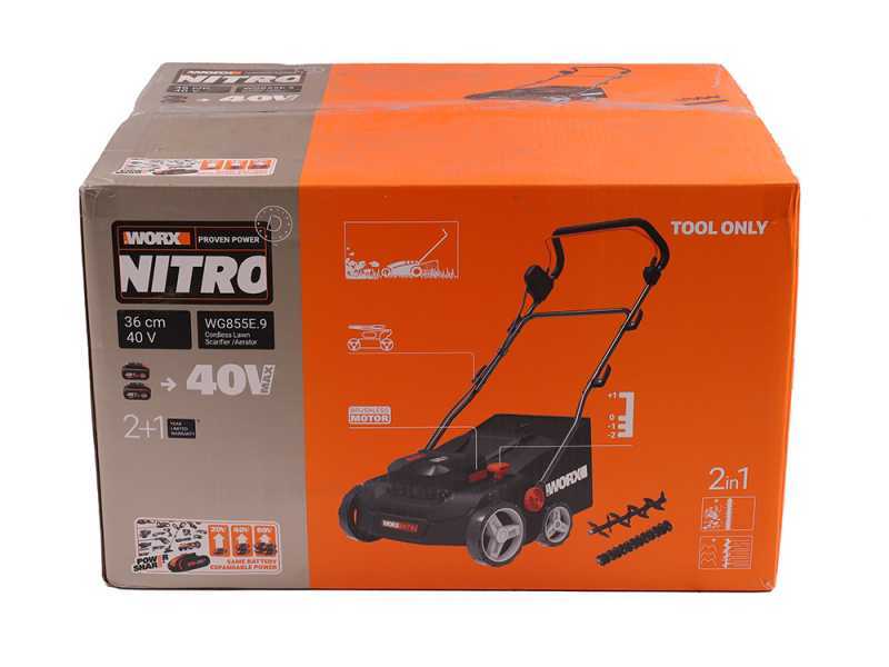 Worx Nitro WG855E - Arieggiatore a batteria - 2x20V/4Ah