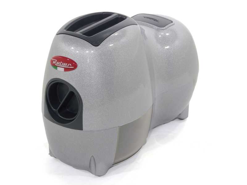 Reber Fido 9250 NS - Grattugia elettrica da tavolo - Con motore da 140W - Silver